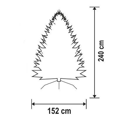 Brad artificial H240 cm D152 cm - KMF 4/240